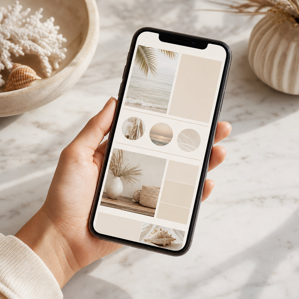 Digital mockup of Welcome Guide on mobile device